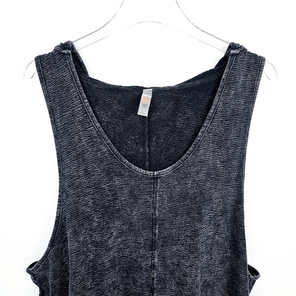 Mona B Black Sleeveless Hooded Romper Shorts - Picture 5 of 8